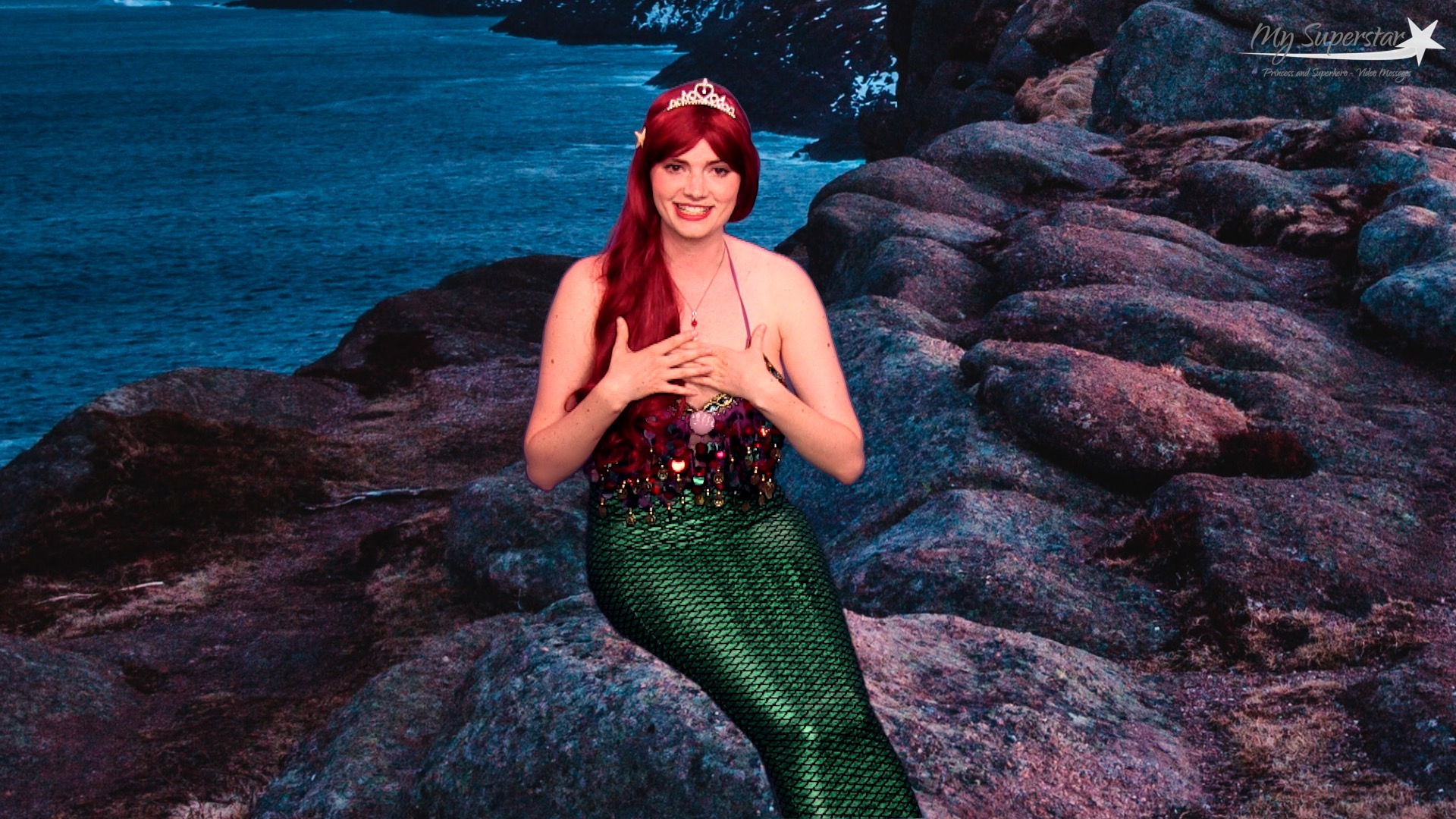 The Mermaid Princess with Tail - Personalised Princess Video Message